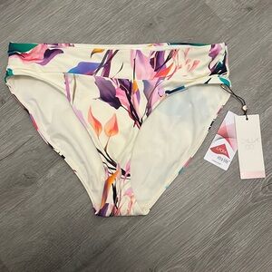 NWT. Calia Mid Rise Swim Suit bottoms size Medium